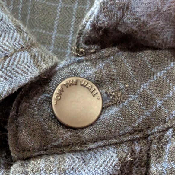 Vans Long Sleeve Plaid Shirt Black and Blue - Size XL - Picture 7 of 14